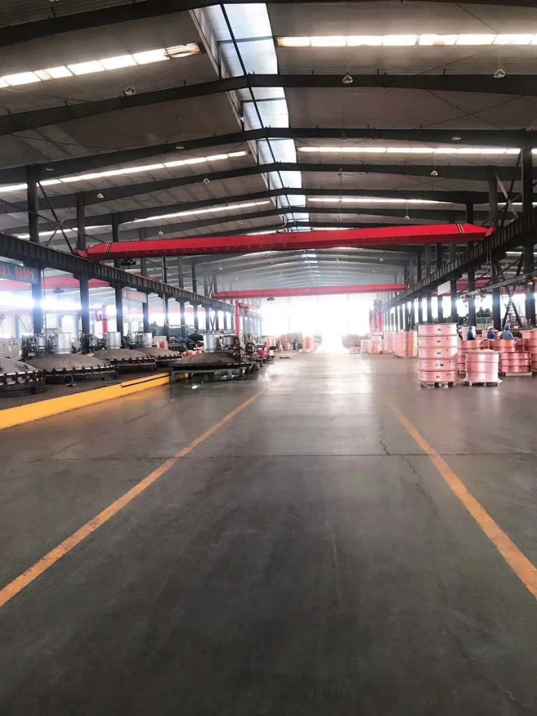 銅管生產(chǎn)現場(chǎng)-盤(pán)管退火、包裝區